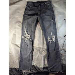 Hudson Womens Holly Straight High Rise Dark Gray Size 28